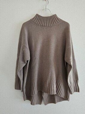 Shimam Back Slit PO Knit Mocha Brown Size L